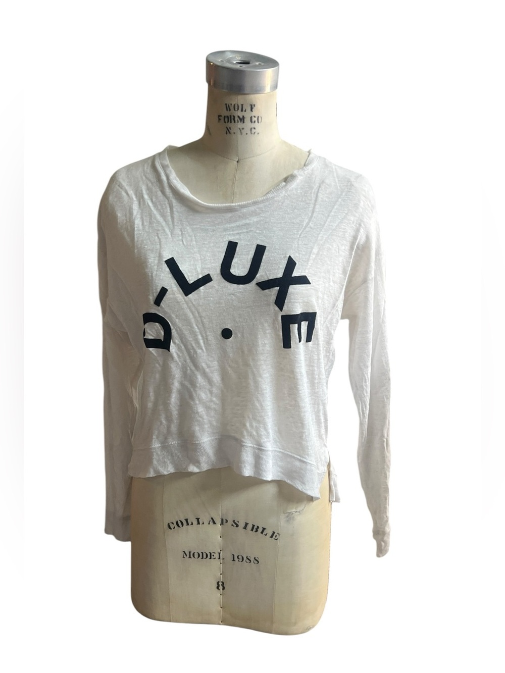 Decjuba M linen white lightweight sweater shirt